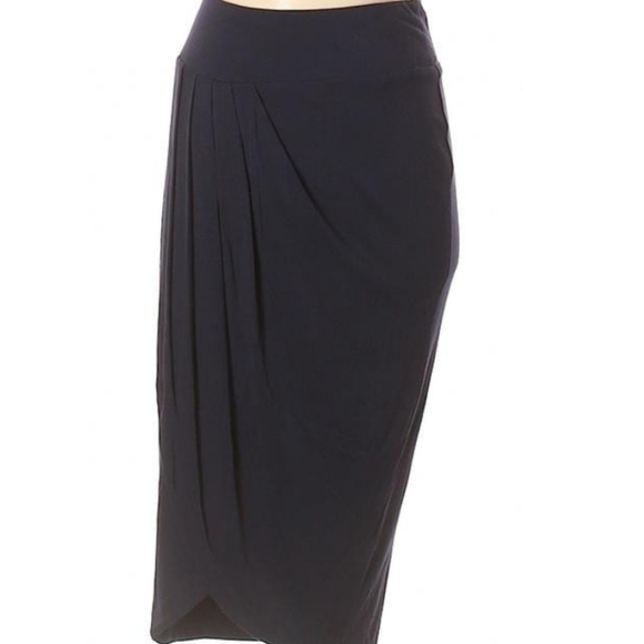 Drape Front Skirt - Picture 1 of 7